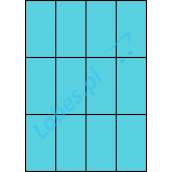 Etykiety A4 kolorowe 52,5x99 – niebieskie