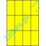 Etykiety A4 kolorowe 52,5x99 – żółte