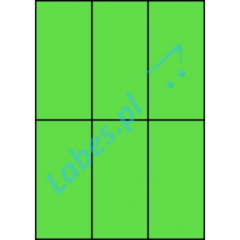 Etykiety A4 kolorowe 70x148 – zielone