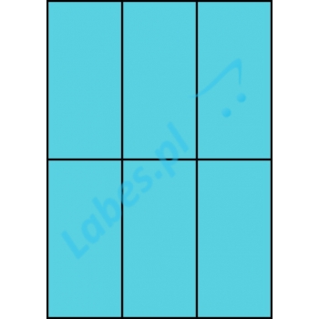 Etykiety A4 kolorowe 70x148 – niebieskie