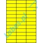 Etykiety A4 kolorowe 70x24,75 – żółte