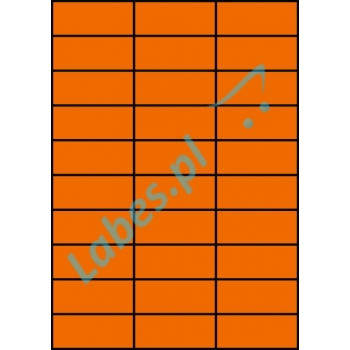 Etykiety A4 kolorowe 70x29,7 – pomarańczowe