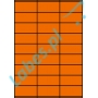 Etykiety A4 kolorowe 70x32 – pomarańczowe