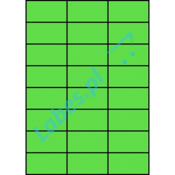 Etykiety A4 kolorowe 70x37 – zielone