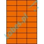 Etykiety A4 kolorowe 70x37 – pomarańczowe