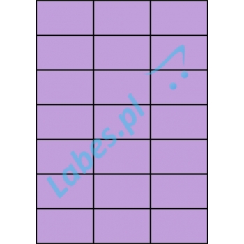 Etykiety A4 kolorowe 70x42,42 – fioletowe