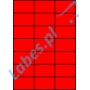 Etykiety A4 kolorowe 70x42,42 – czerwone