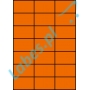 Etykiety A4 kolorowe 70x42,42 – pomarańczowe