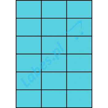 Etykiety A4 kolorowe 70x49,5 – niebieskie