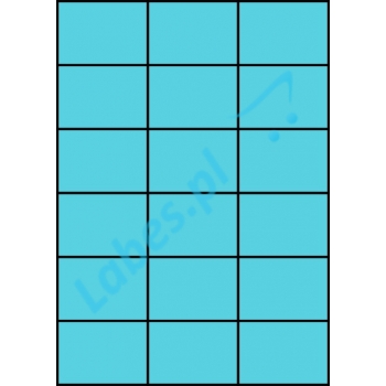 Etykiety A4 kolorowe 70x49,5 – niebieskie