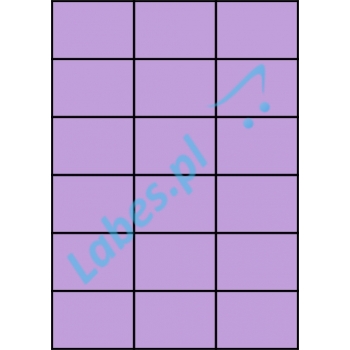 Etykiety A4 kolorowe 70x49,5 – fioletowe