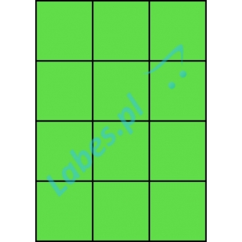 Etykiety A4 kolorowe 70x74 – zielone
