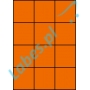 Etykiety A4 kolorowe 70x74 – pomarańczowe