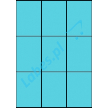 Etykiety A4 kolorowe 70x99 – niebieskie