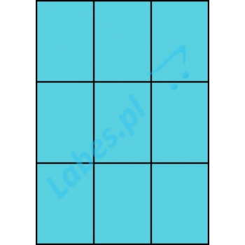 Etykiety A4 kolorowe 70x99 – niebieskie