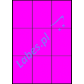 Etykiety A4 kolorowe 70x99 – różowe