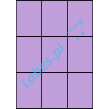 Etykiety A4 kolorowe 70x99 – fioletowe