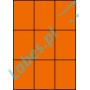 Etykiety A4 kolorowe 70x99 – pomarańczowe