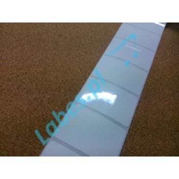 Etykiety foliowe Białe 40x25 - 2000 sztuk